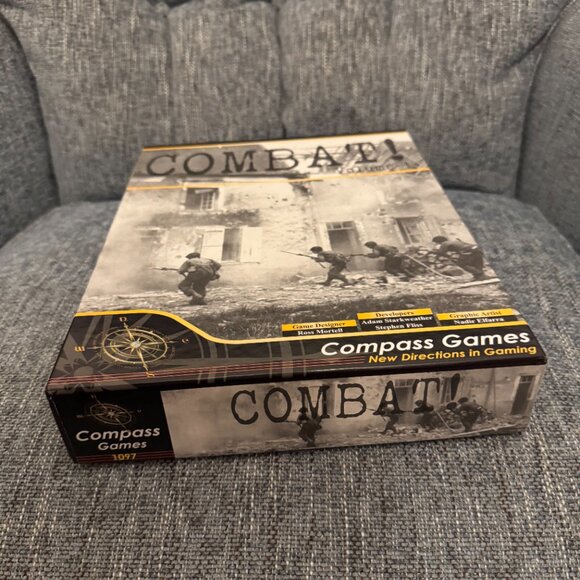 Combat! Volume 1 (open, unpunched, cards in factory seal) Compass Games - Picture 2 of 12